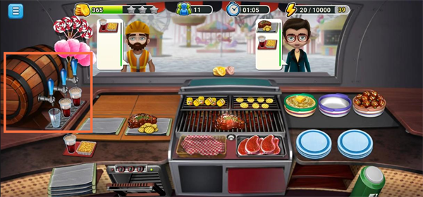 模拟餐厅破解版内置菜单烧烤美食街菜品制作攻略截图3